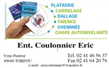 COULONNIER ERIC - plâtrier, plaquiste, jointoyeur - TORFOU 49660